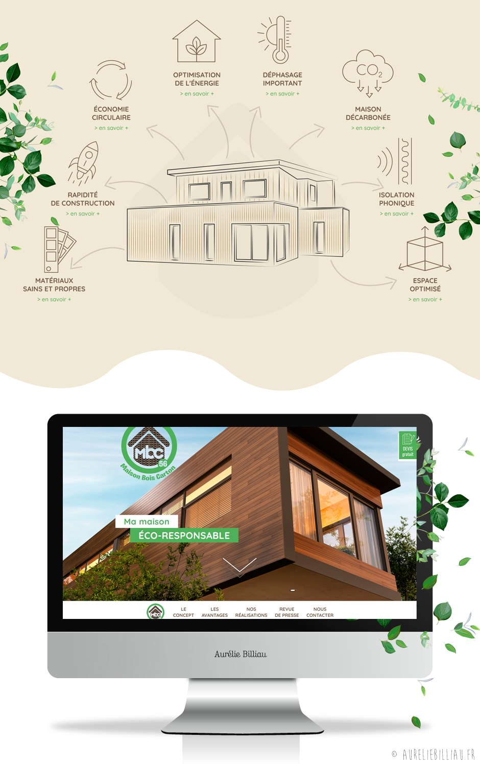 Webdesign Maison Bois Carton